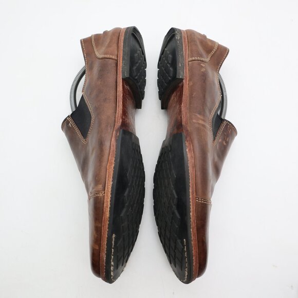 Timberland Boot Co Wodehouse Distressed Brown Leather Men's Size 11 Slip On - Picture 6 of 10